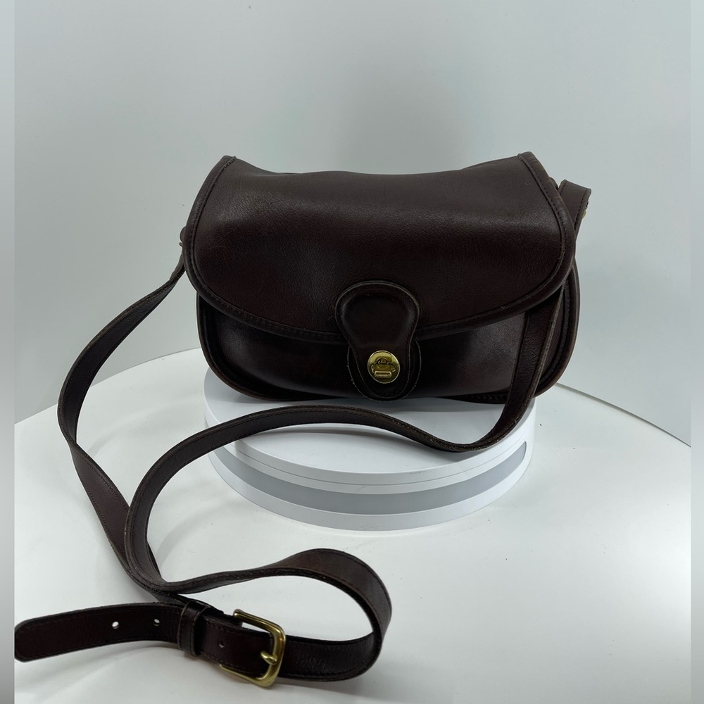 Vintage Coach Mahogany Prairie Bag 9954